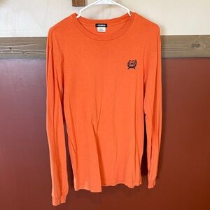 Cinch Men's Vibrant Orange Long Sleeve Tee